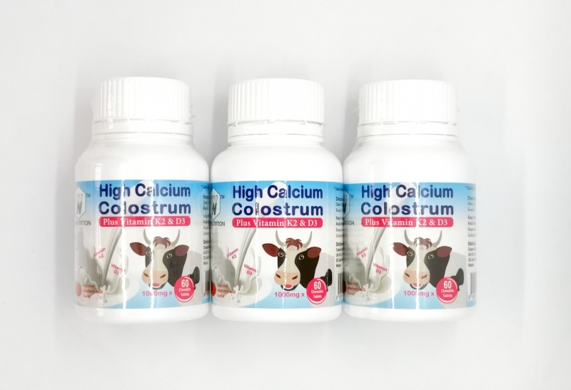 High Calcium Colostrum Plus Vitamin K2 and D3 (3 Months Supply)